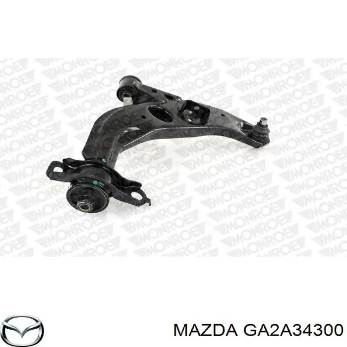 Brazo inferior derecho de la suspensión delantera GA2A34300 Mazda