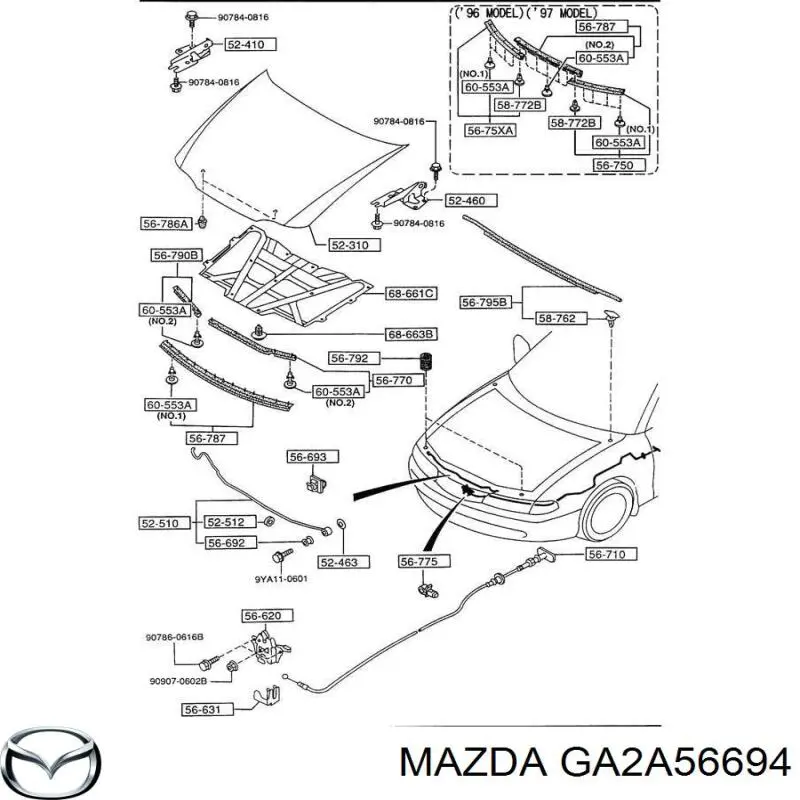  Mazda GA2A56694 precio, desde 4,68 EUR