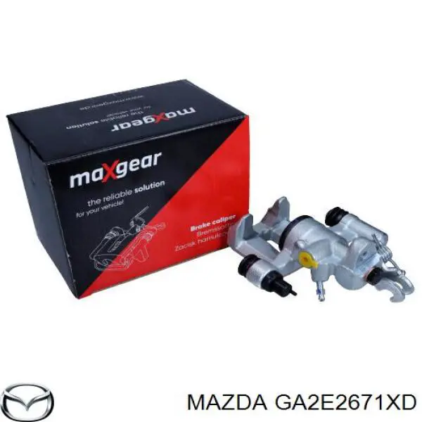 GA2E2671XD Mazda pinza de freno trasera izquierda