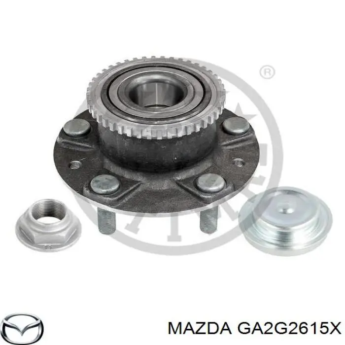 GA2G2615X Mazda cubo de rueda trasero