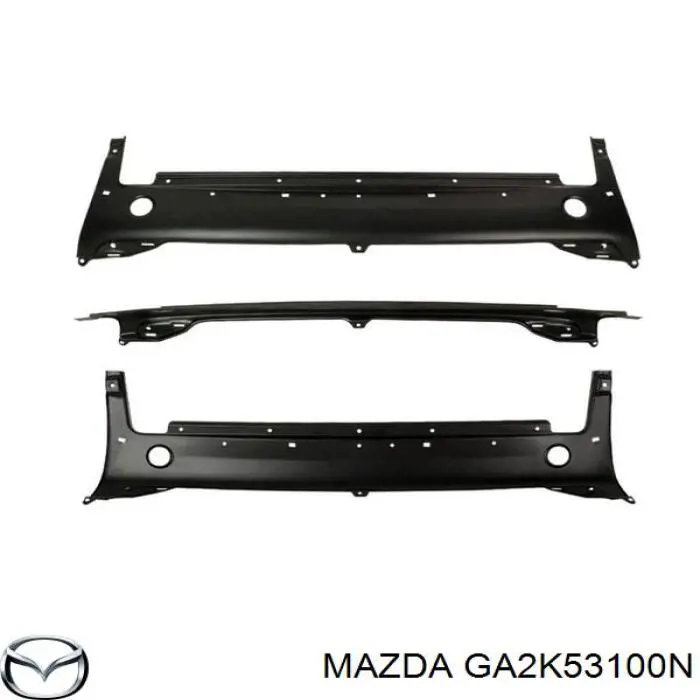 GA7B53100S Mazda soporte de radiador completo