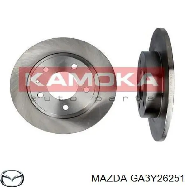 GA3Y26251 Mazda disco de freno trasero