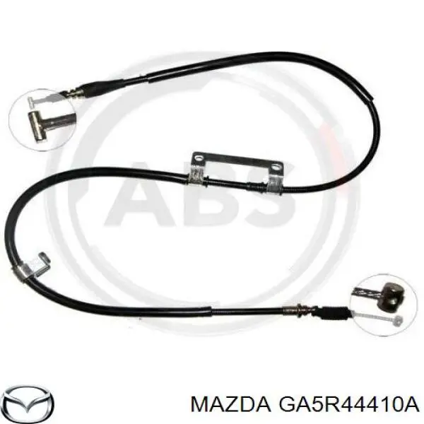 GA5R-44-410A Mazda cable de freno de mano trasero derecho
