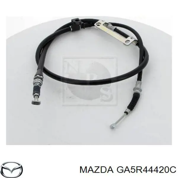GA5R44420C Mazda cable de freno de mano trasero izquierdo