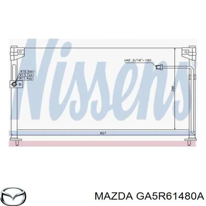 Comprar GA5R61480 Mazda Condensador de aire acondicionado