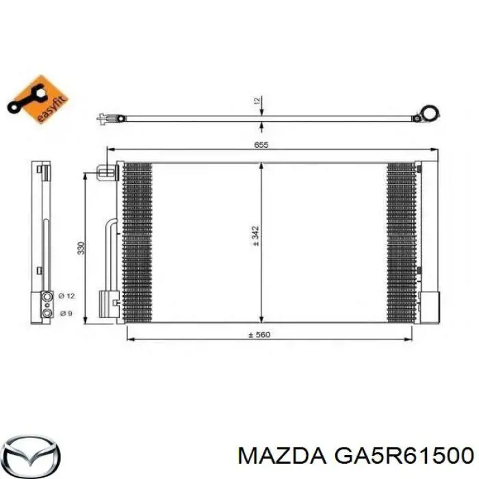 Filtro deshidratante, aire acondicionado para Mazda 626 (GE)