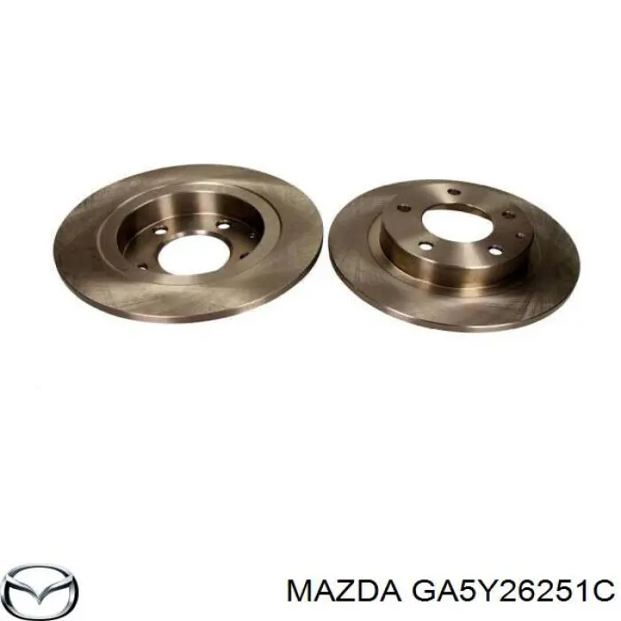GA5Y26251C Mazda disco de freno trasero