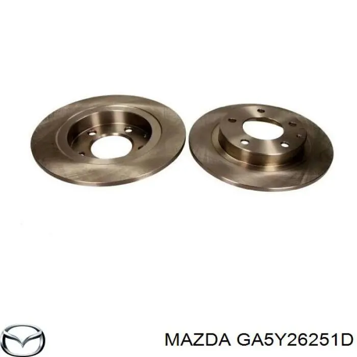 GA5Y26251D Mazda disco de freno trasero