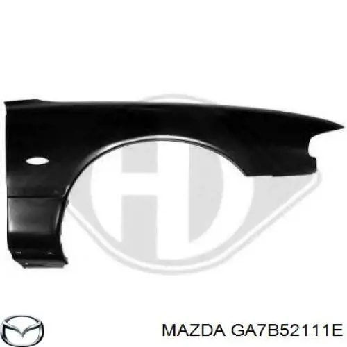 Guardabarros delantero derecho para Mazda 626 (GE)