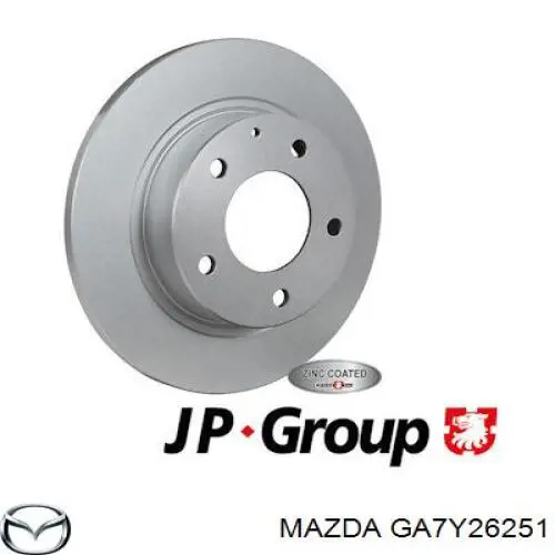 GA7Y26251 Mazda disco de freno trasero