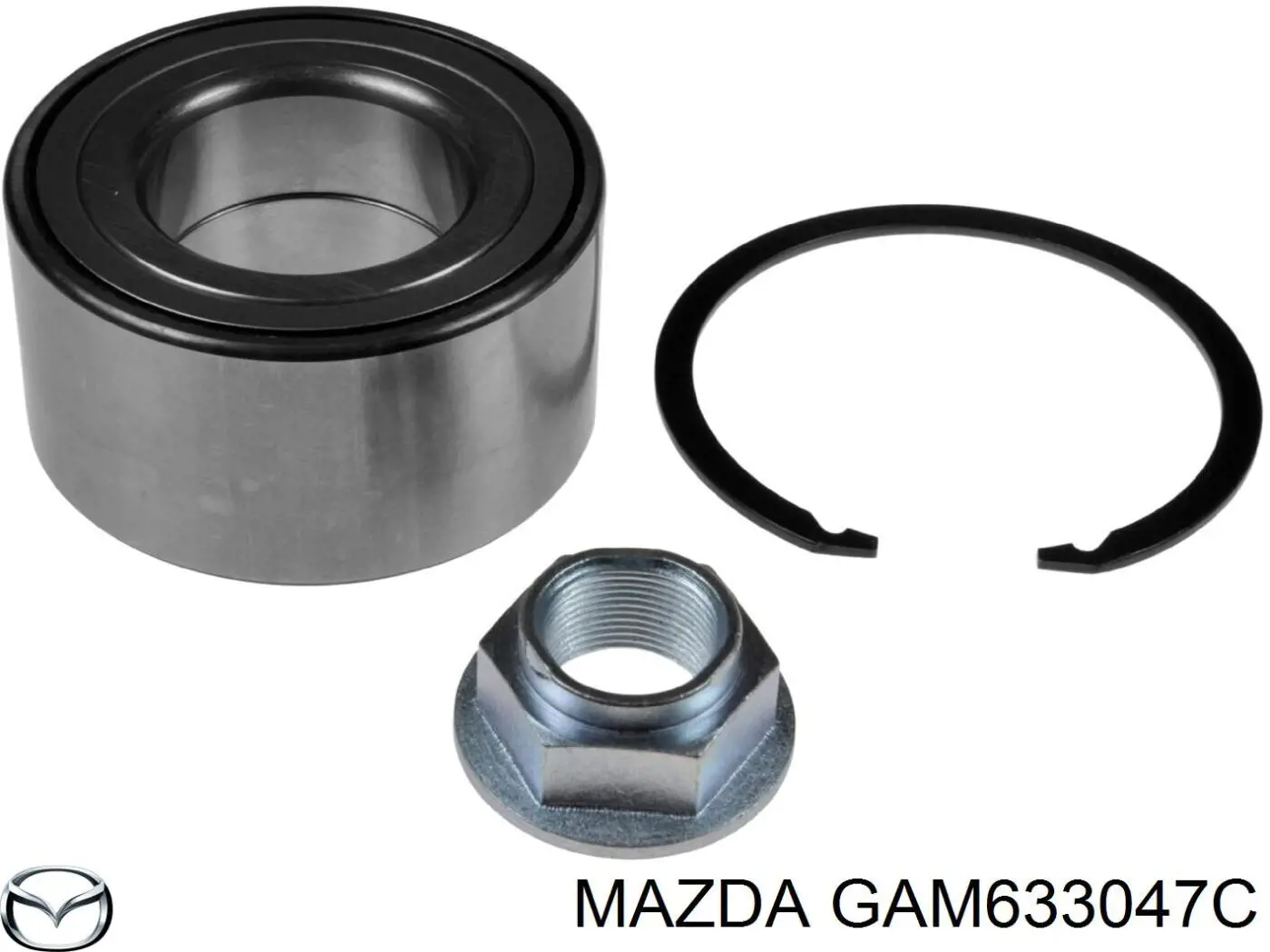 GAM633047C Mazda cojinete de rueda delantero