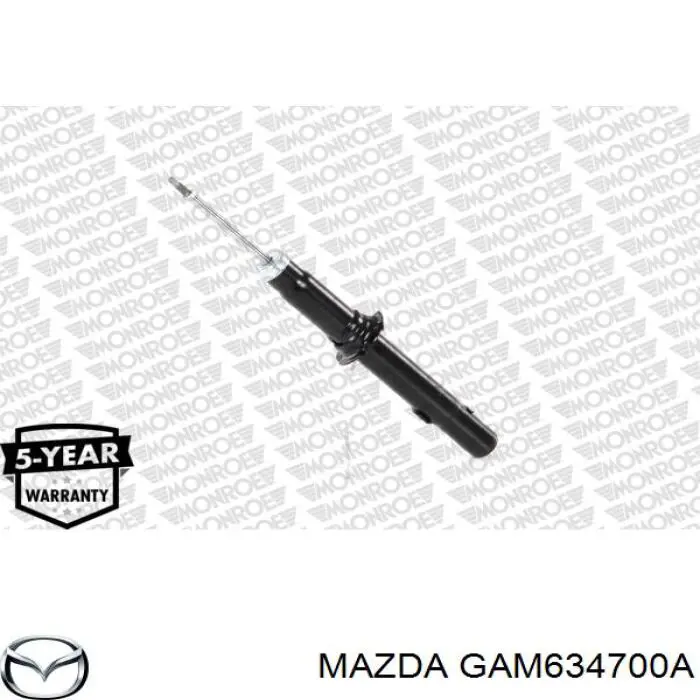 GAM634700A Mazda amortiguador delantero derecho