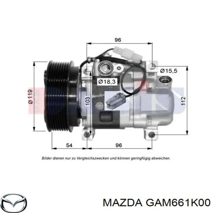 Comprar GAM661K00 Mazda Compresor de aire acondicionado coche