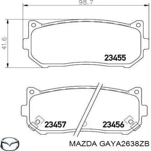 Zapatas de freno de tambor traseras Hyundai/Kia OK2FA2638Z precio, desde 18,56 EUR