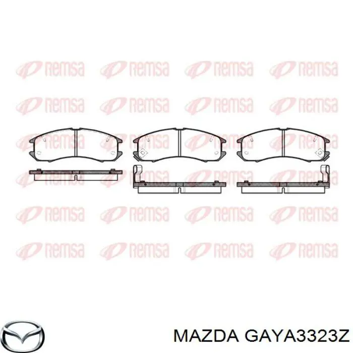 GAYA3323Z Mazda pastillas de freno delanteras