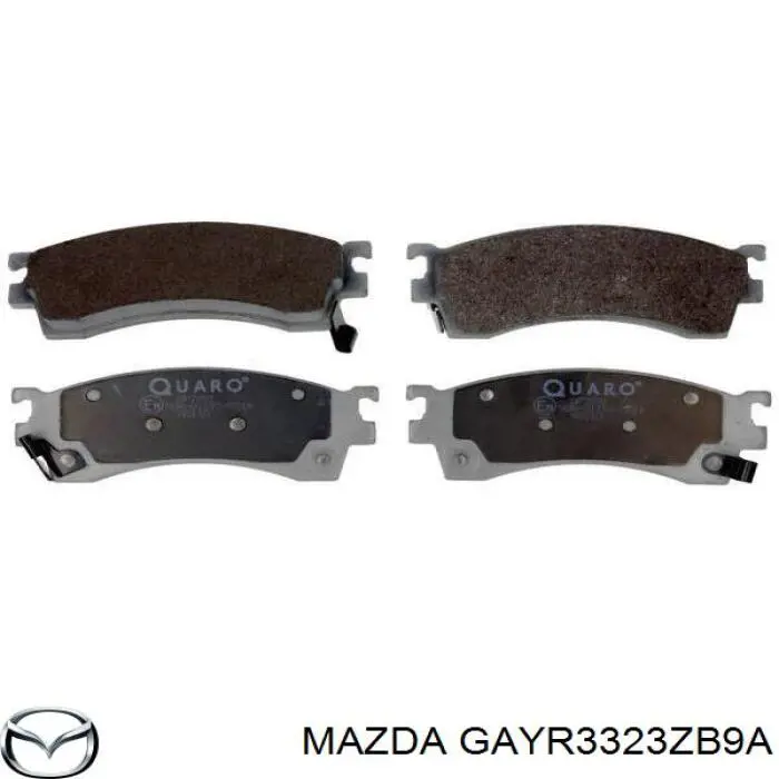 GAYR3323ZB9A Mazda pastillas de freno delanteras