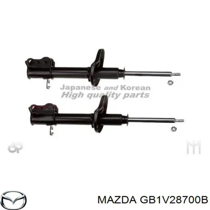 GB1V28700B Mazda amortiguador trasero