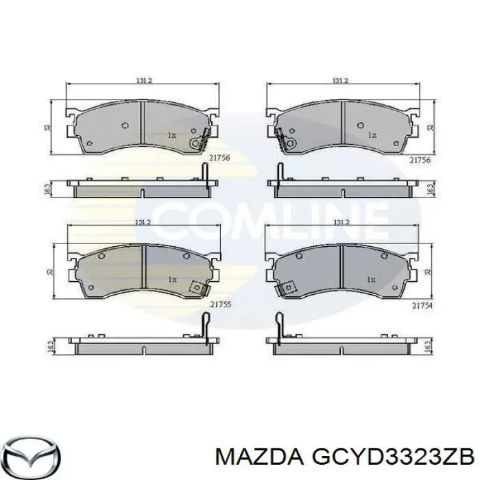 GCYD3323ZB Mazda pastillas de freno delanteras