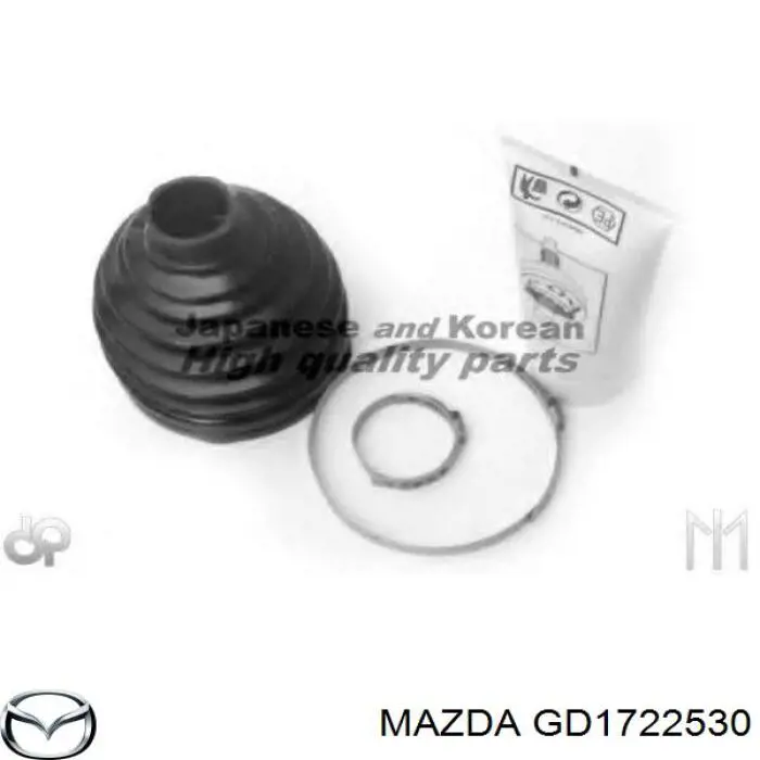 GD1722530 Mazda fuelle, árbol de transmisión delantero exterior