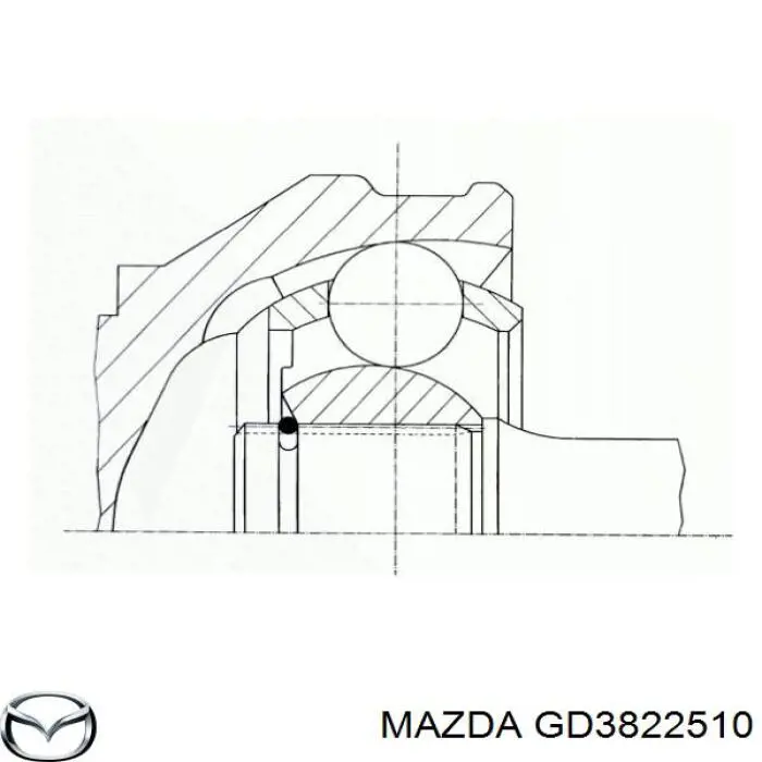 Junta homocinetica GD3822510 Mazda