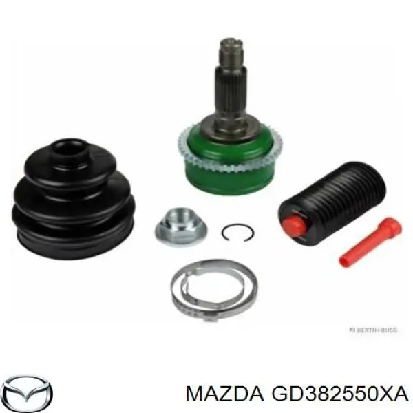 Árbol de transmisión trasero derecho para Mazda 6 (GG)