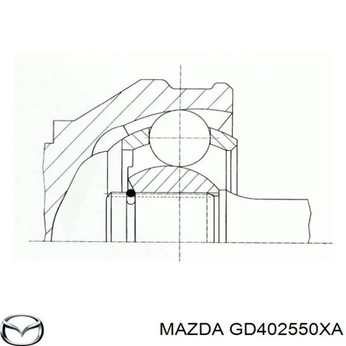 Semieje delantero derecho Mazda GD402550XA precio, desde 84,22 EUR