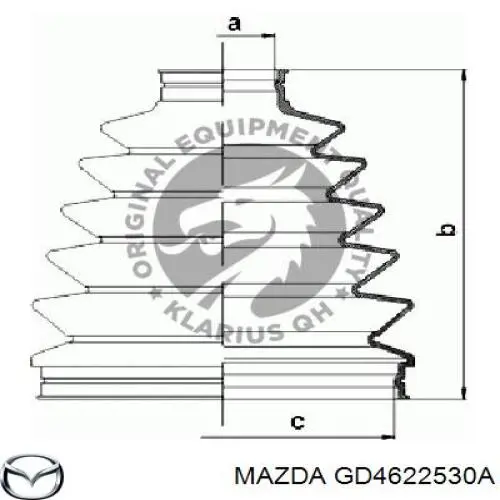 GD4622530A Mazda fuelle, árbol de transmisión delantero exterior