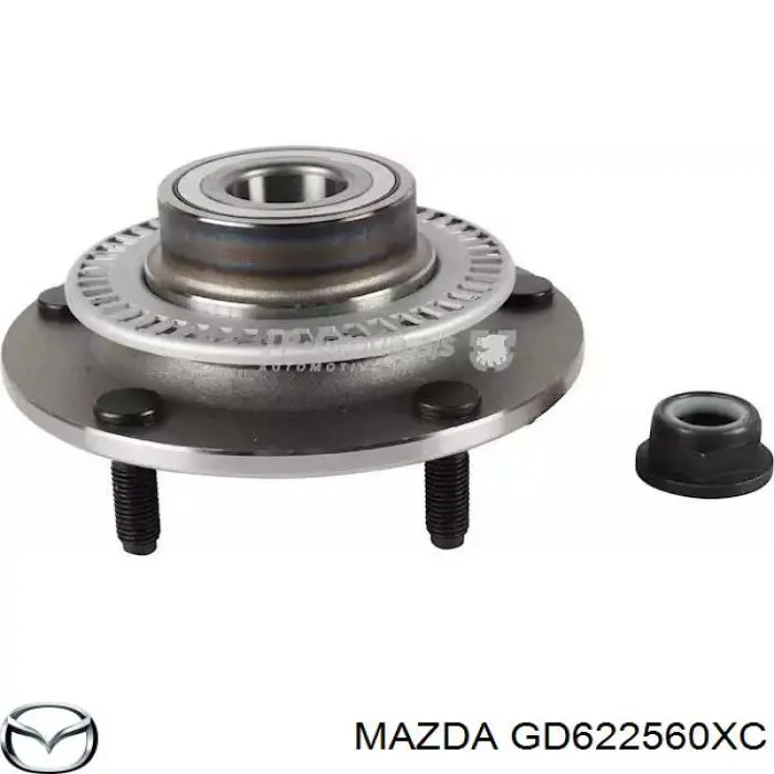 GD622560XB Mazda árbol de transmisión delantero izquierdo