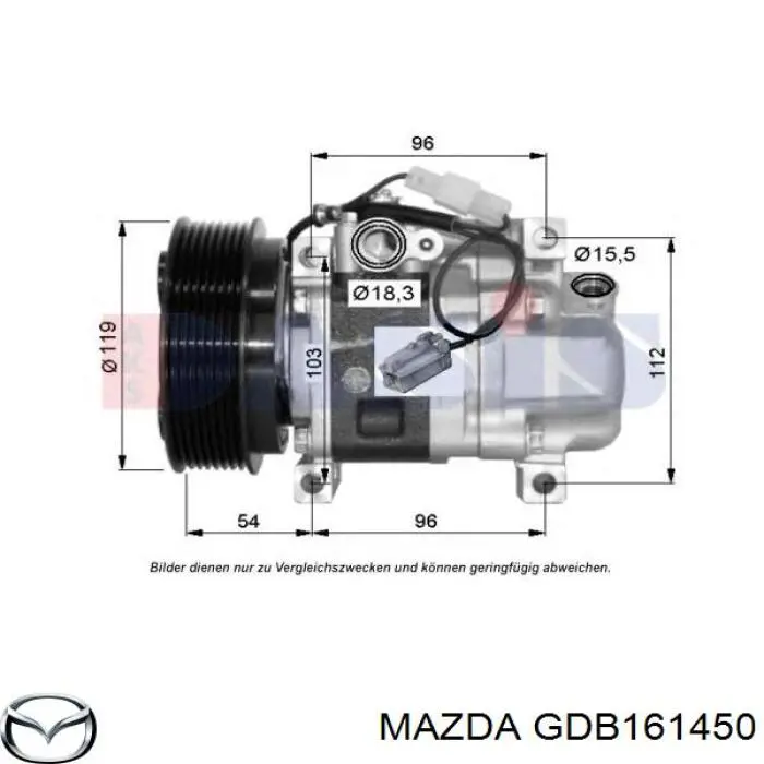 Compresor ac Mazda GDB161450 precio, desde 329,60 EUR