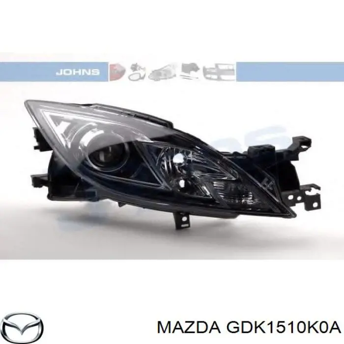 GDK1510K0A Mazda faro derecho