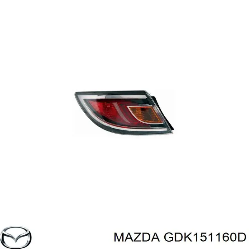 GDK151160D Mazda piloto posterior exterior izquierdo