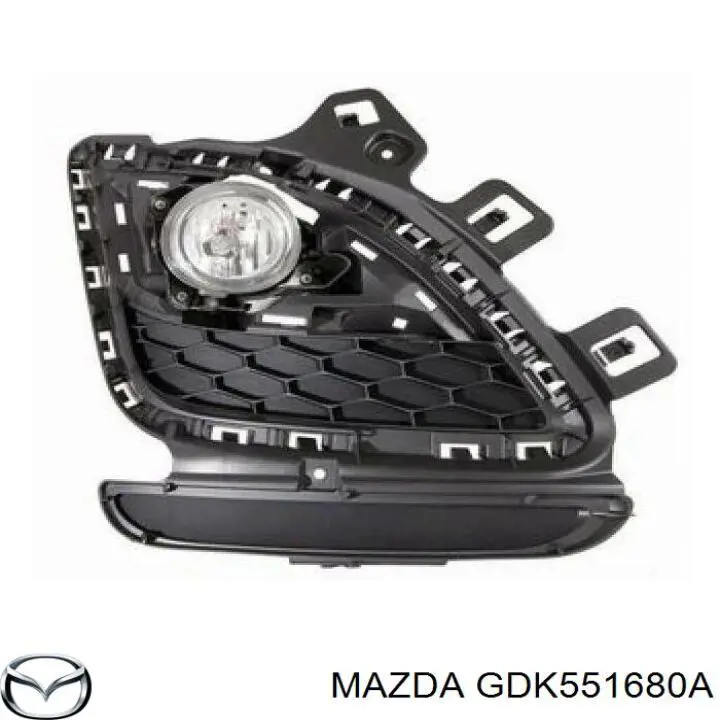 GDK551680A Mazda faro antiniebla derecho