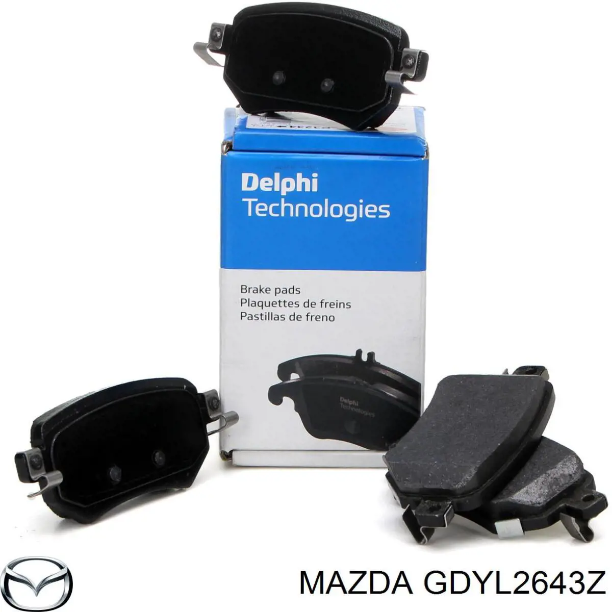 Pastillas de freno traseras de disco MAZDA GDYL2643Z