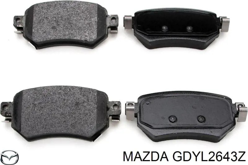 GDYL2643Z Mazda Pastillas freno traseras