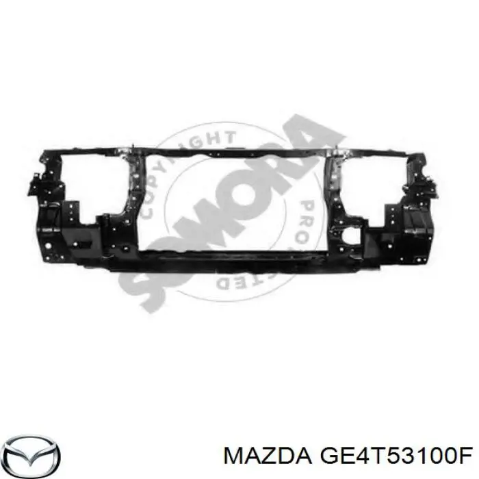 Soporte de radiador completo (panel de montaje para foco) para Mazda 626 (GF)