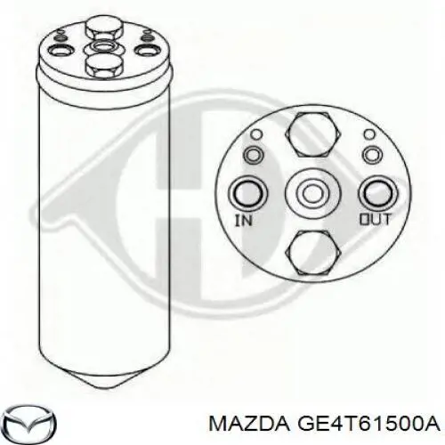 GE4T61500A Mazda receptor-secador del aire acondicionado