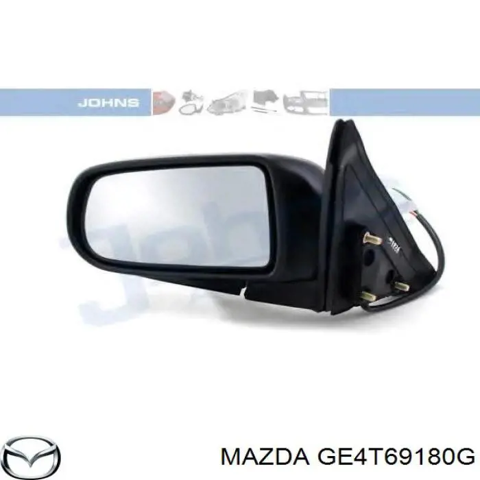 GE4T69180G Mazda espejo retrovisor izquierdo