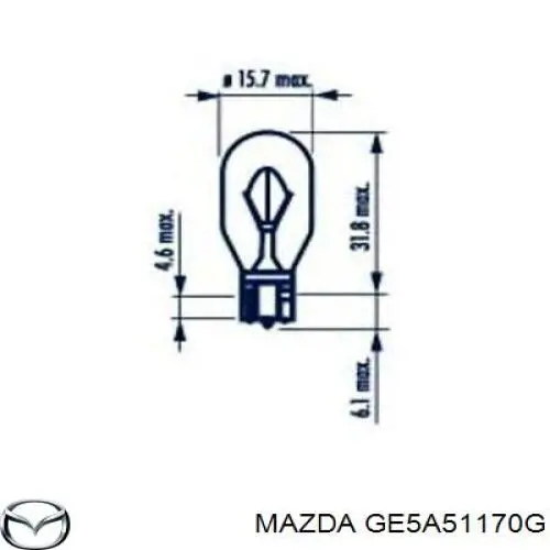 GE5A51170G Mazda piloto posterior exterior derecho