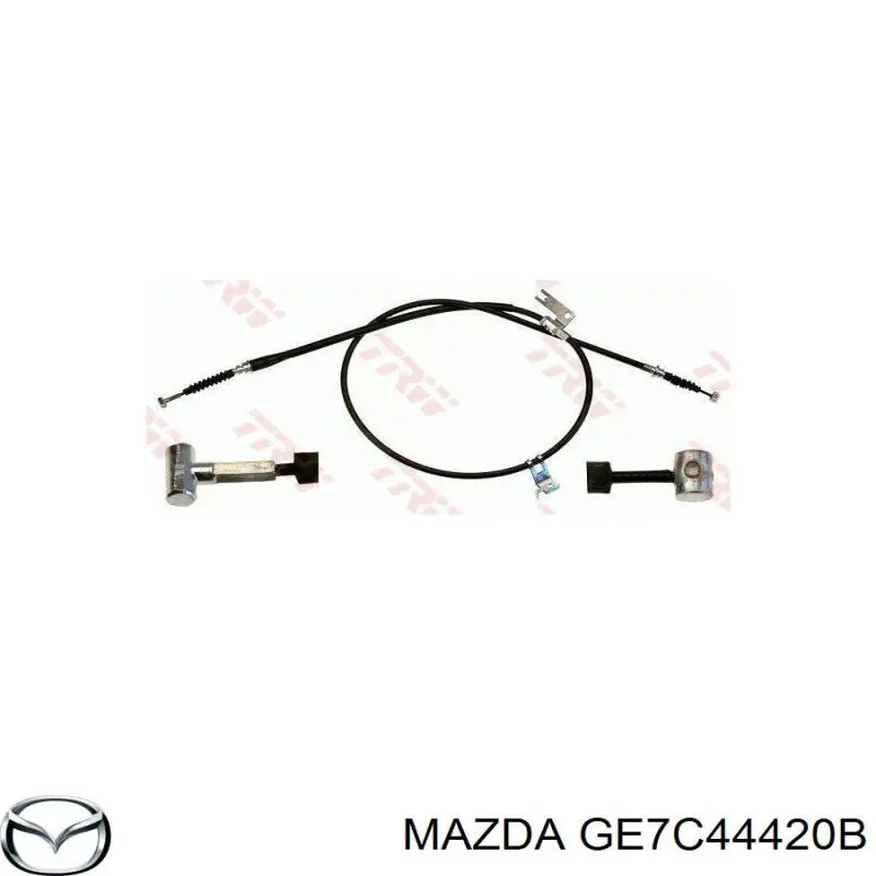 GE7C44420B Mazda cable de freno de mano trasero izquierdo