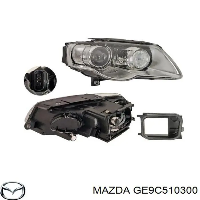 GE9C510300 Mazda faro derecho