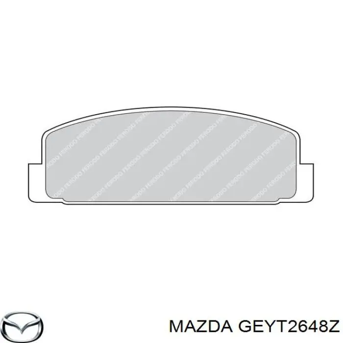 GEYT-26-48Z Mazda pastillas de freno traseras