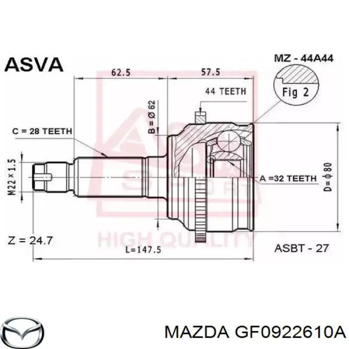 GF0922610A Mazda