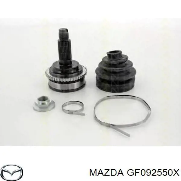 GF092550XA Mazda árbol de transmisión delantero derecho