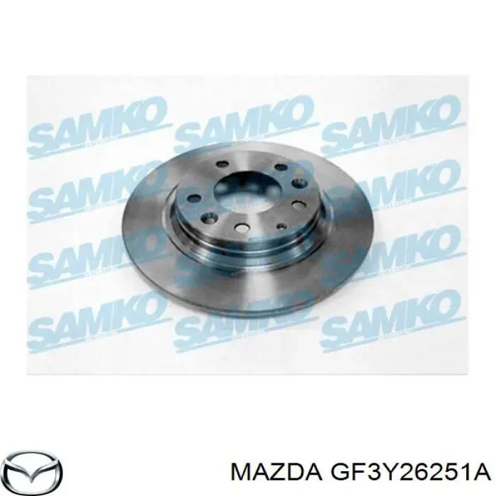 Disco de freno trasero Mazda GF3Y26251A precio, desde 38,53 EUR