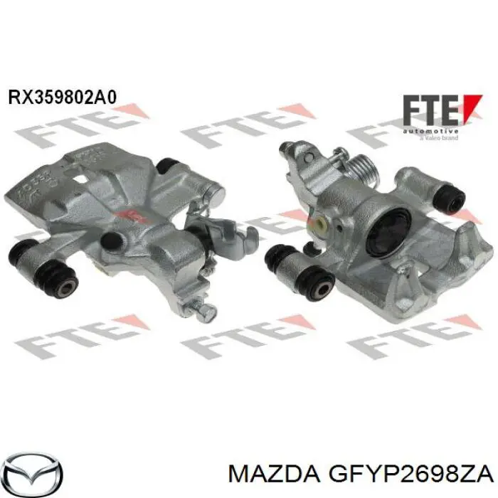 Pinza de freno trasera derecha Mazda GFYP2698ZA precio, desde 50,44 EUR