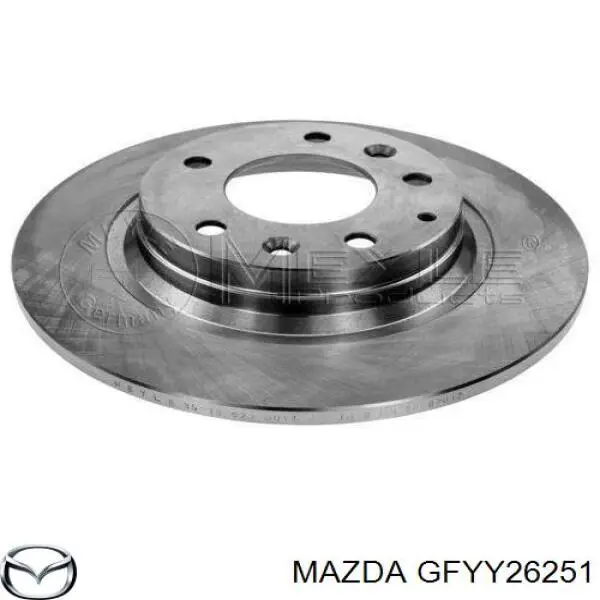 Disco de freno trasero GFYY26251 Mazda