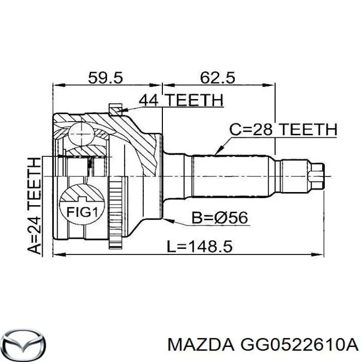 Junta homocinética exterior delantera Ford Maverick II SUV comprar en España