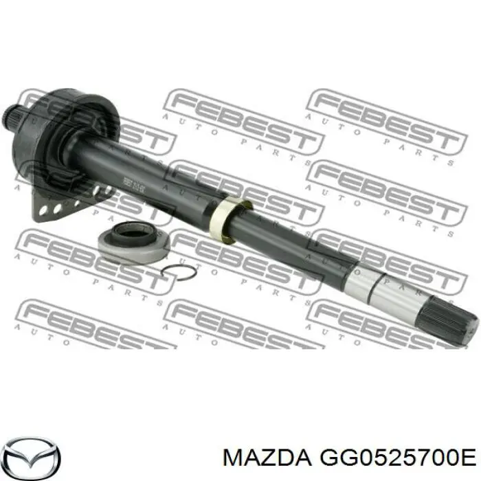 GG0525700E Mazda semieje de transmisión intermedio