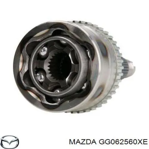 GG062560XE Mazda árbol de transmisión delantero izquierdo