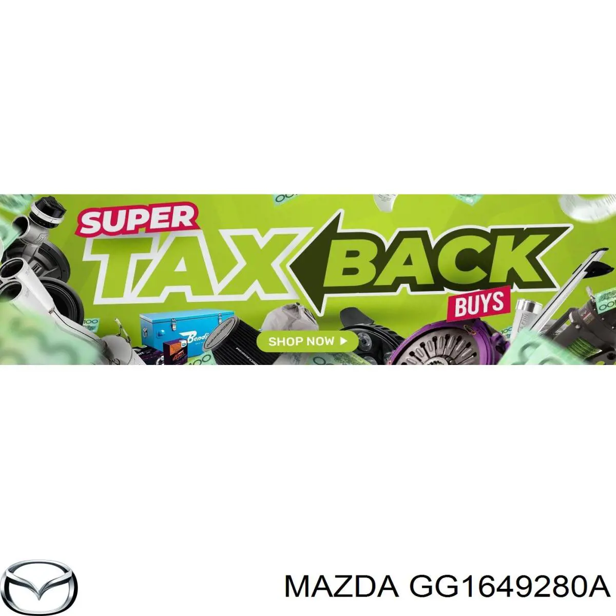 GG1649280A Mazda pastillas de freno traseras